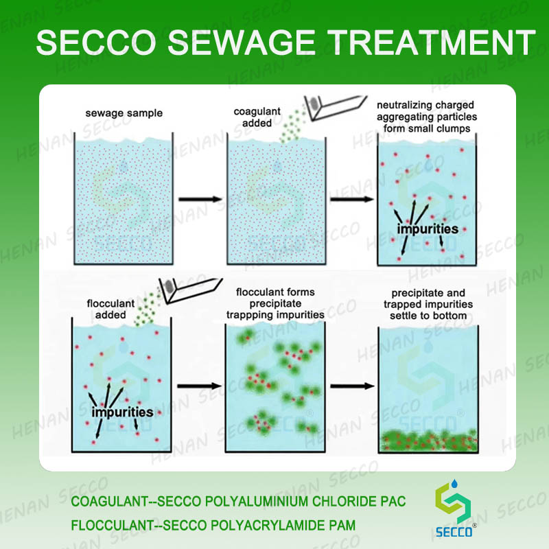 كيف يجب أن يعمل المرء عند استخدام البولي أكريلاميد وكلوريد البولي الألومنيوم لمعالجة تراكم مياه الصرف الصحي ومعالجة الرواسب؟